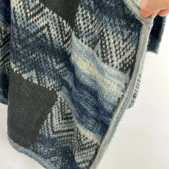 Knox Rose Waterfall Open Front Sweater Cardigan Southwest Boho Size L - Picture 4 of 10